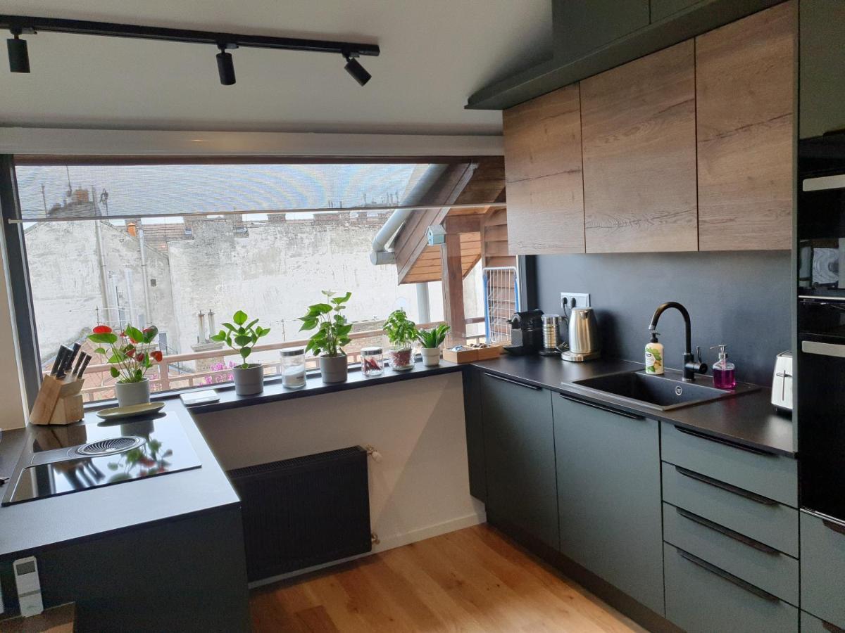 Modern Top Floor Loft With Balcony Budapešť Exteriér fotografie